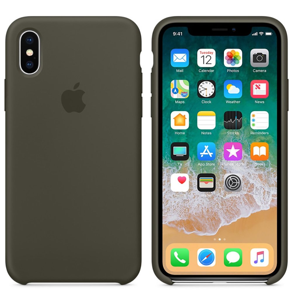 iPhone Silicone Case (Dark Olive)