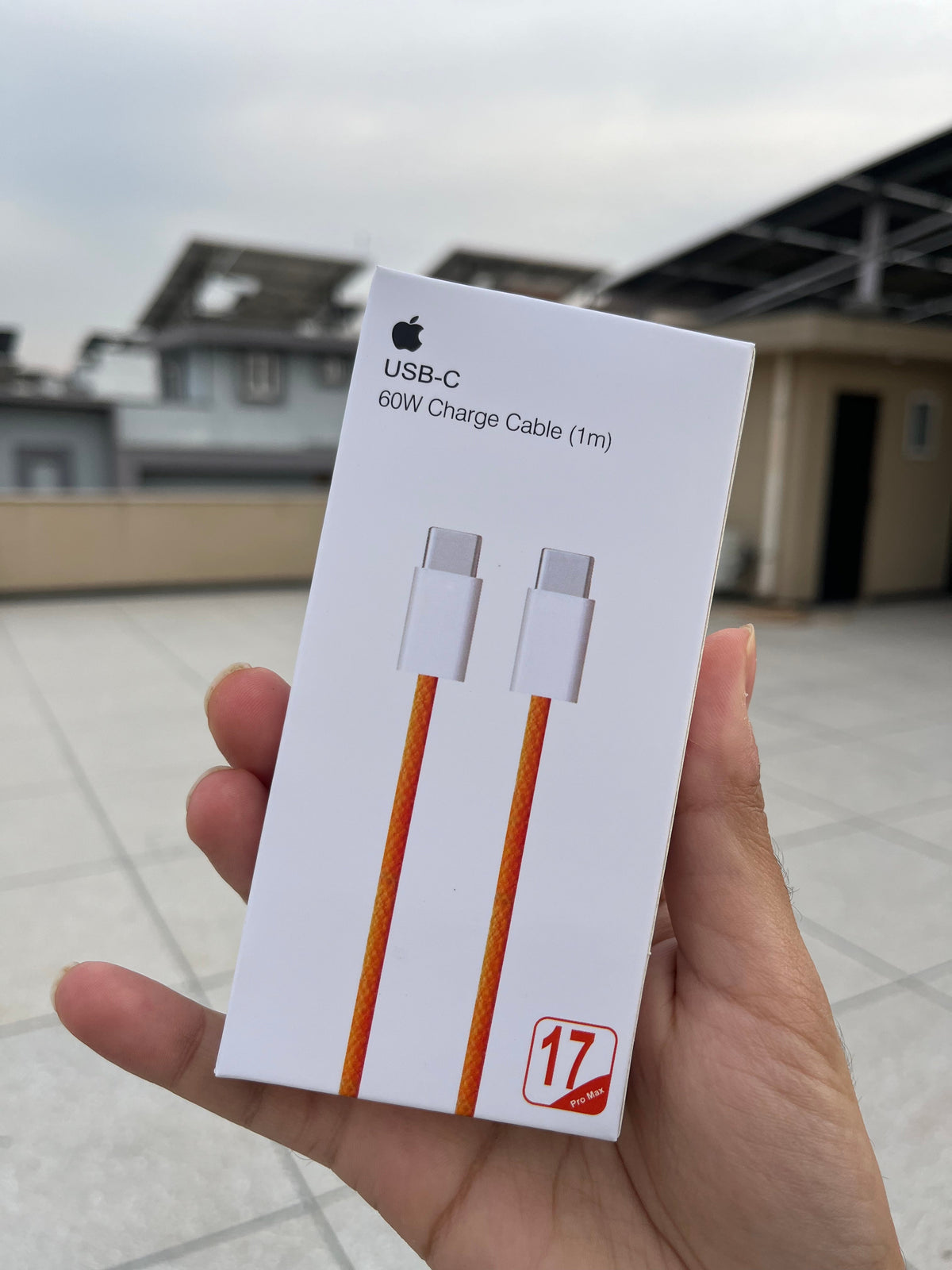 Original PD 60W Fast Charger Braided USB C Cable for iPhone 17 16 15 Pro Max