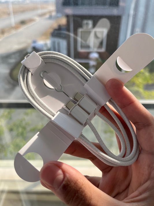 Orignal 60W Type C to C Weaving Cable For Apple iPhone 15 17 16 Pro Max Plus USB C Fast Charging Cable
