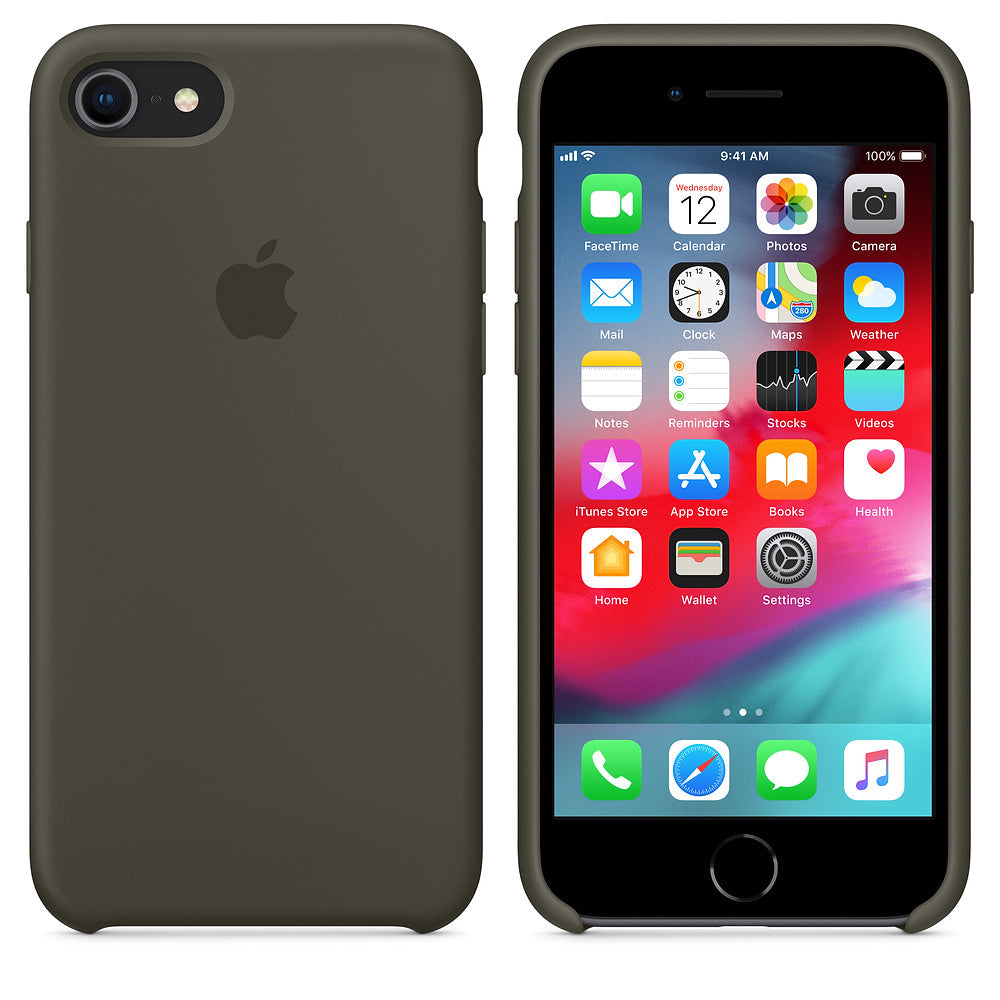 iPhone Silicone Case (Dark Olive)