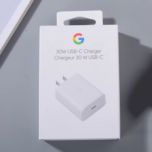 Only Adopter 30W USB-C Charger for Google Pixel 9A 8A 7A 6A 5 PD Fast Wall Charging Adapter