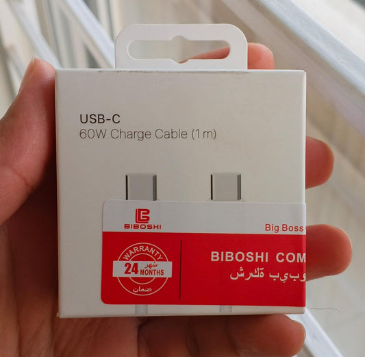 USB-C to USB-C 60W PD Fast Charge Cable – 1 Meter | 24 Month Warranty