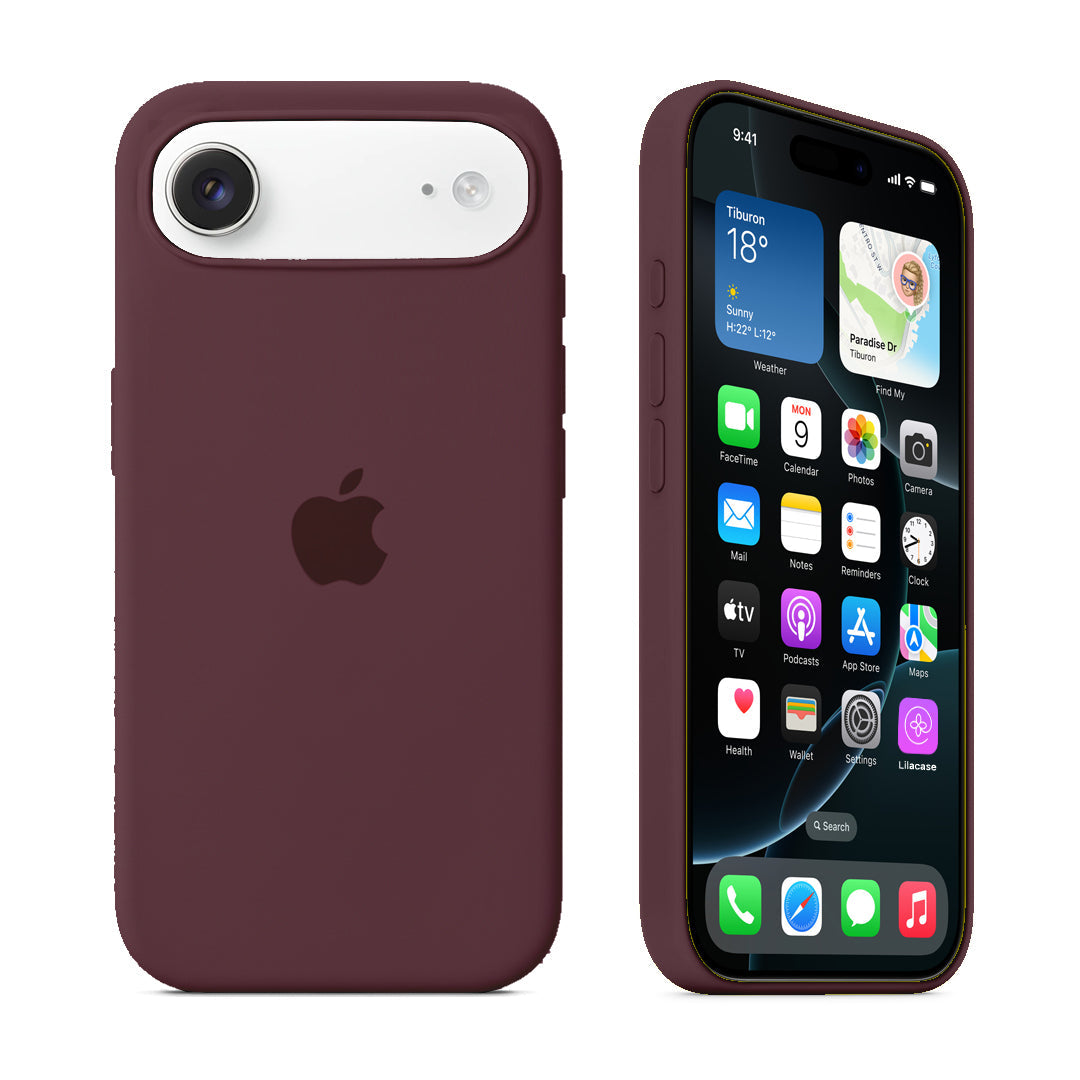 iPhone Silicone Case (Violet Cherry)