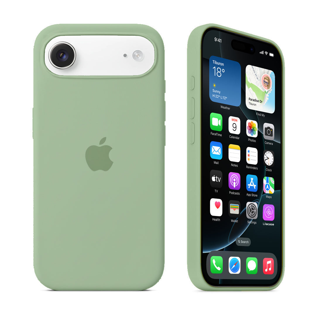 iPhone Silicone Case (Pistachio Green)
