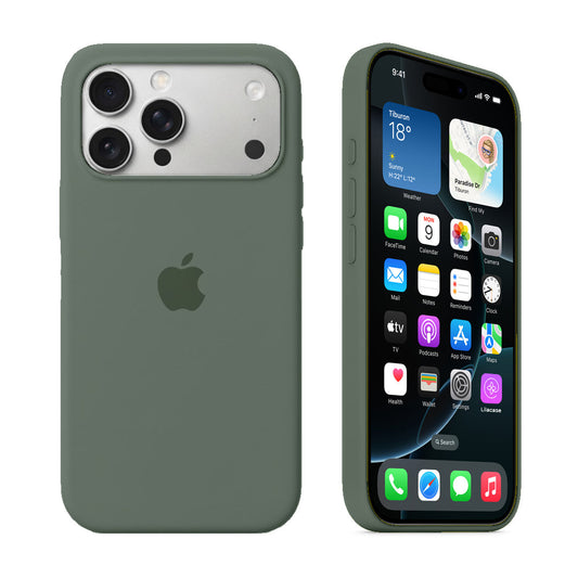 iPhone Silicone Case (Pine Green)