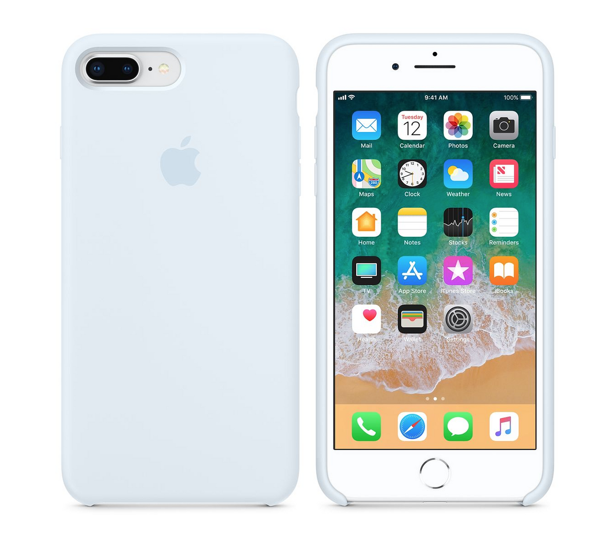 iPhone Silicone Case (Sky Blue)